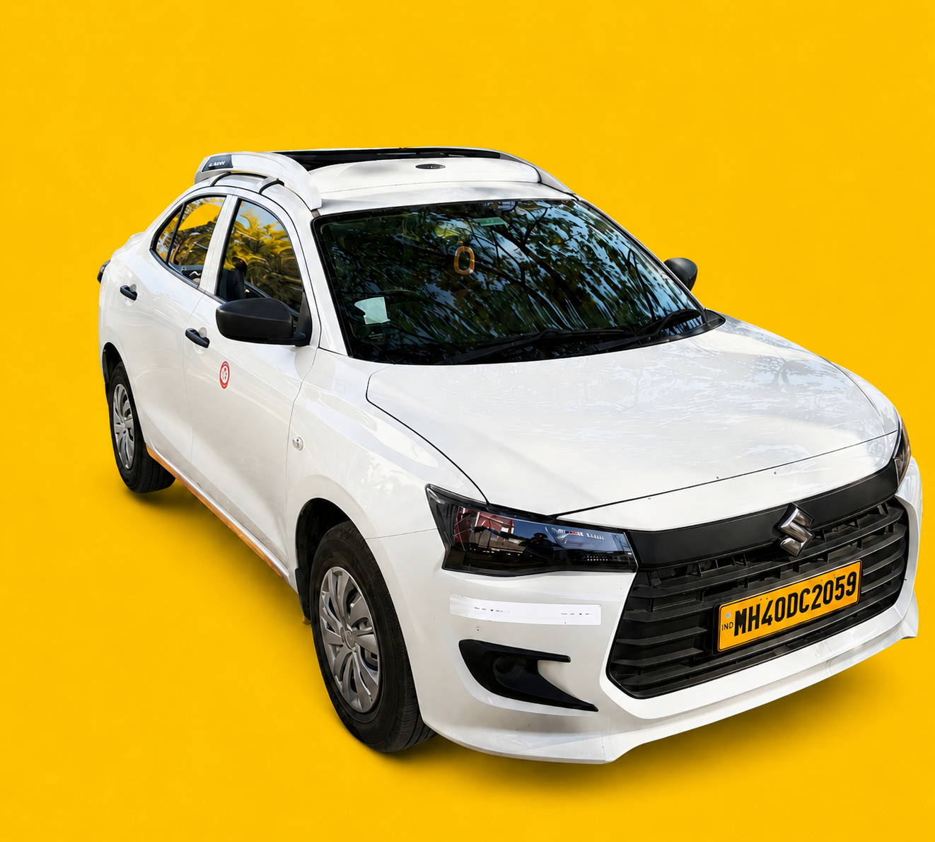 Clean and comfortable Maruti Dzire available for airport transfer, local and outstation taxi service in Nagpur.
